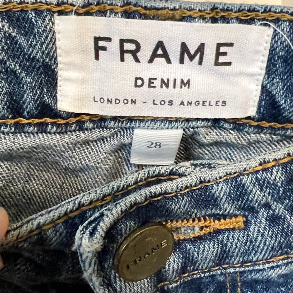 FRAME Denim Le Grand Garcon Jeans Size 28 - Picture 2 of 13